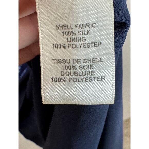 Rebecca Taylor Sleeveless Silk Knee Length Dress Size 6 A Line Cottage Designer - Picture 9 of 10